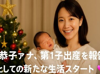 👶🎄✨ 郡司恭子アナ、第1子出産を報告！母としての新たな生活スタート 🎉💖