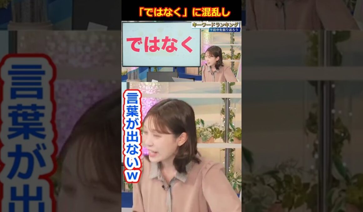 【戸北美月】「ではなく」に混乱して言葉が出ない美人すぎるお天気キャスターみーちゃん【ウェザーニュースLiVE切り抜き】 #かわいい