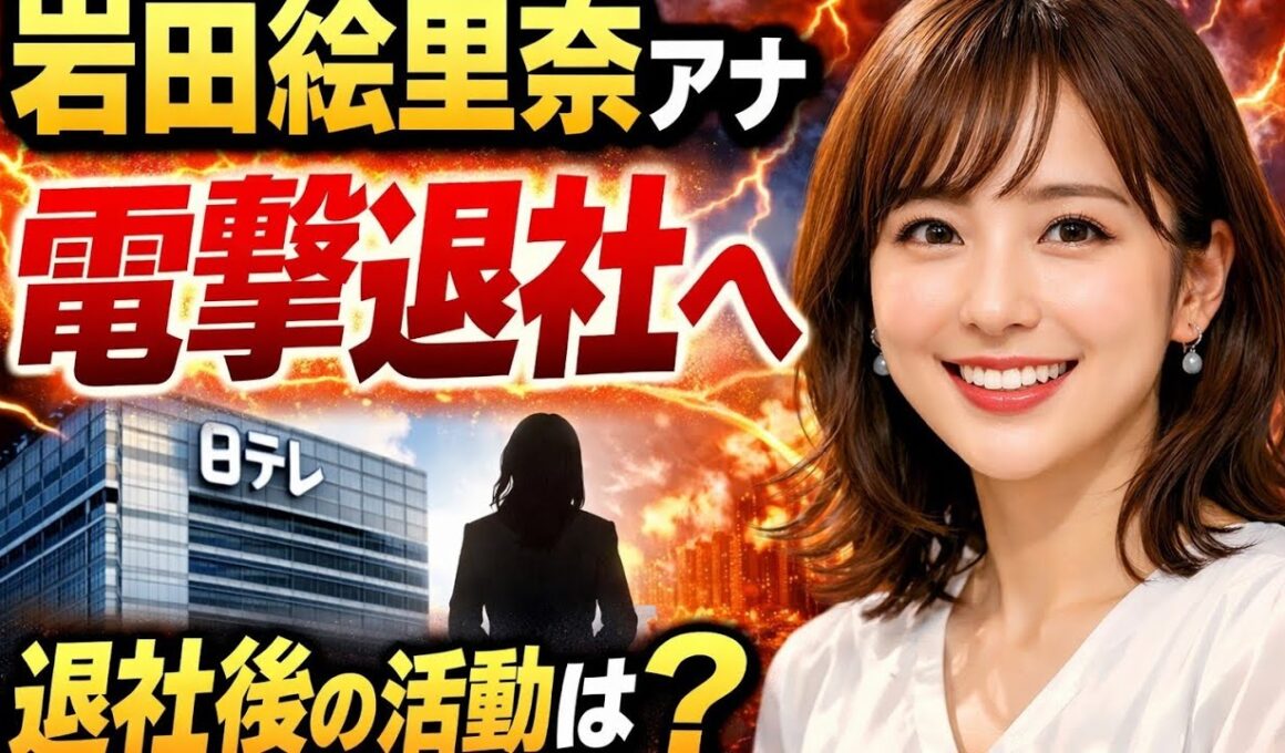 🔥《衝撃》岩田絵里奈アナ30歳…電撃退社へ‼️ 今後の活動は⁉️😳