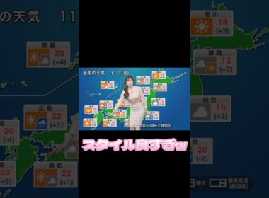 小林李衣奈キャスター、スタイル良すぎて内容が入ってこない#shorts