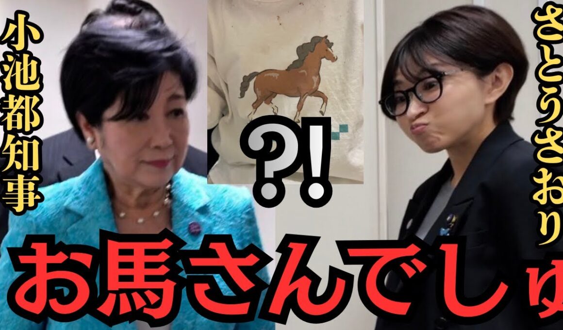 【小池百合子・さとうさおり】「お馬さんでしゅ」新年の挨拶(5カメバージョン)