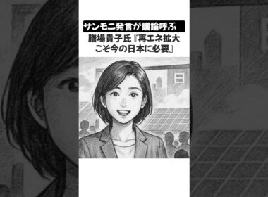 サンモニ発言が議論呼ぶ　膳場貴子氏『再エネ拡大こそ今の日本に必要』