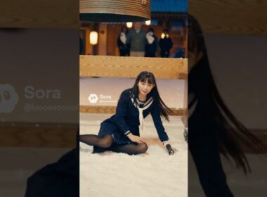 アナウンサーセーラー服のコスプレで新年度の鐘🔔の取材　#アナウンサー #制服  #ヤンキー  #2026