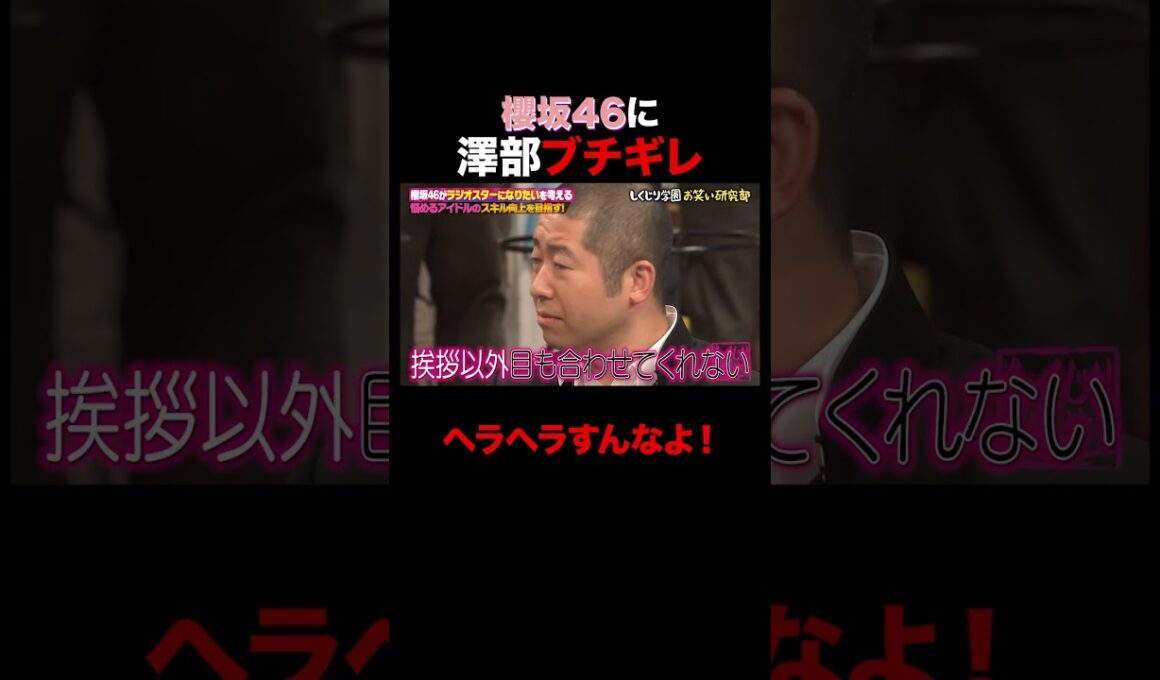 櫻坂46 澤部にブチギレられるw #shorts #しくじり先生 #ABEMA #櫻坂46