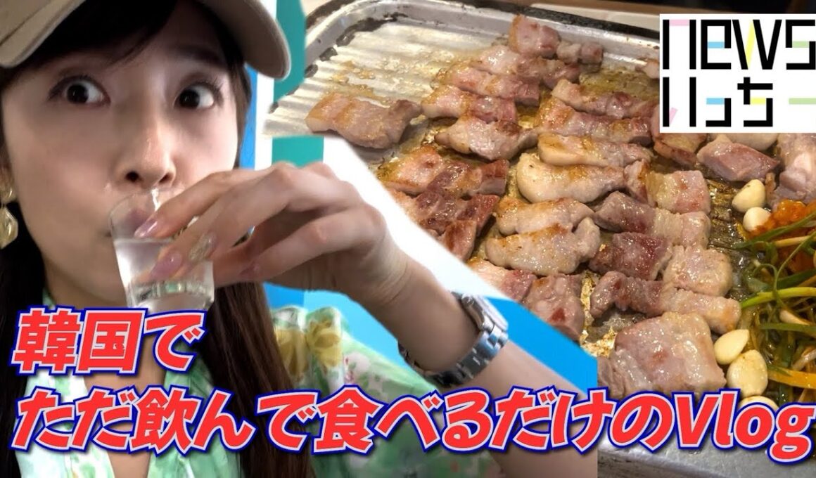 韓国でただ飲んで食べるだけのVlog