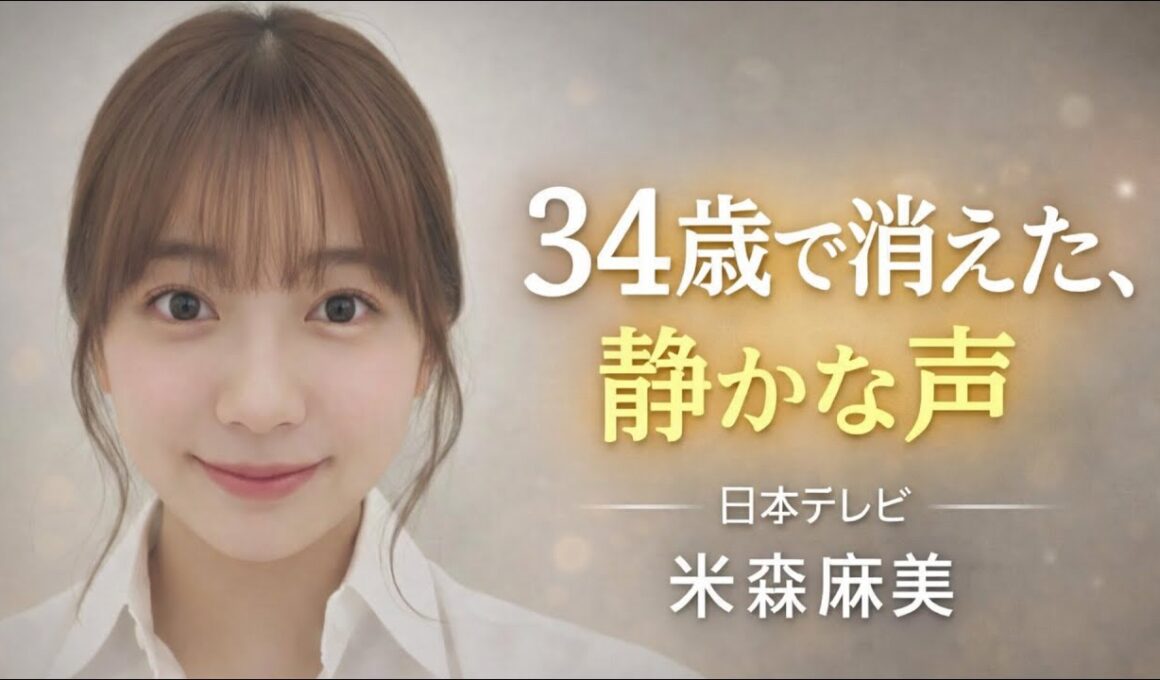 米森麻美｜1967年3月18日生～2001年9月16日没｜享年34歳｜静かで誠実な日本テレビのアナウンサーの人生