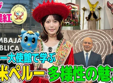 【フジ竹俣紅】 🇵🇪ペルー大使館で学ぶ！都市・アンデス・沿岸部…多彩なペルーの暮らしを紹介！プカラちゃんも登場🐮アニメ公開！