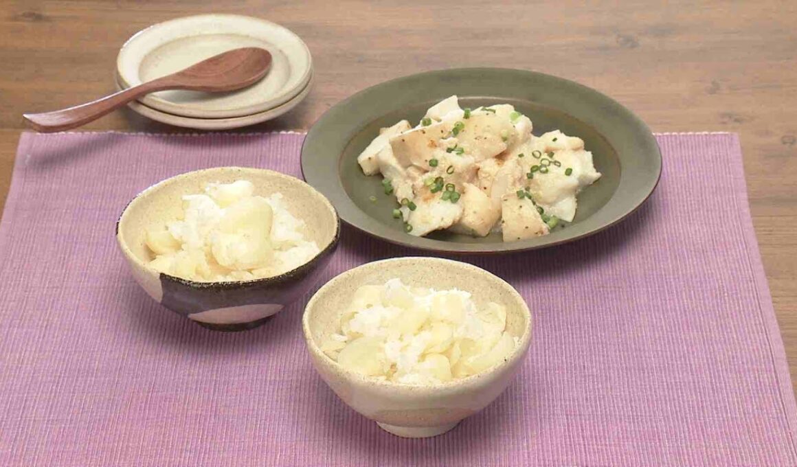 【3分クッキング公式】ゆり根ごはん／長芋の明太蒸し