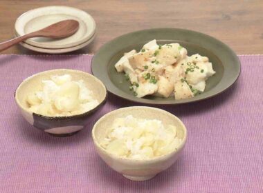 【3分クッキング公式】ゆり根ごはん／長芋の明太蒸し