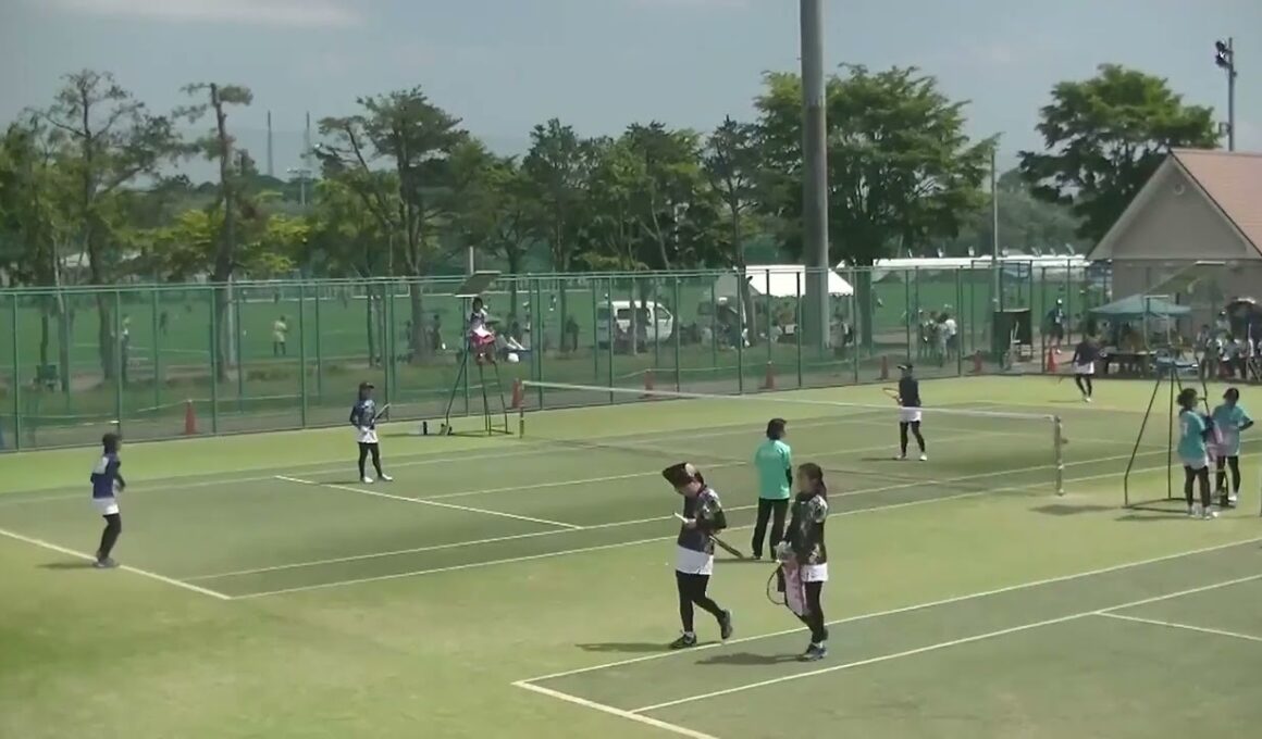 2023年IH ソフトテニス女子 2回戦 小林麻央・佐野未歩富士見・静岡 x 堀早弥夏・下田雪乃和歌山信愛・和歌山 12コート