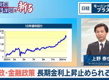 財政・金融政策　長期金利上昇止められるか【日経モープラFT】