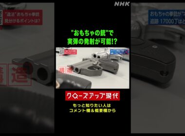 "おもちゃの銃"で実弾の発射が可能!?【クロ現】| NHK | #shorts