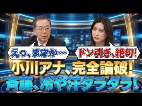 【衝撃】野田＆斉藤、news23で小川アナが“禁断質問”→まさかの開き直り…お茶の間が凍結した夜