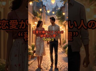 恋愛が続く人に共通する“心理の秘密”VOICEVOX:青山龍星