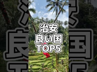 治安の良い国ランキング2024 #shorts #海外旅行 #旅行