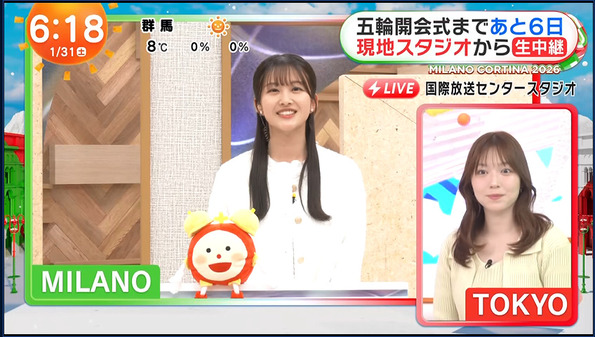 【画像】今日の阿部華也子さんと原田葵さん　1.31