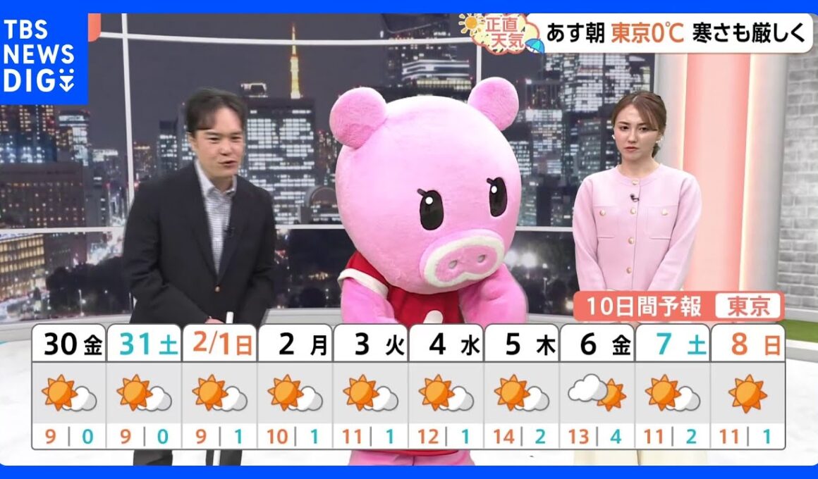 【1月30日 関東の天気】記録的少雨 関東のこの先は？｜TBS NEWS DIG