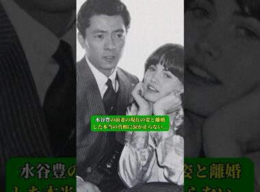 水谷豊の前妻の現在の姿と離婚した本当の真相に涙が止らない...