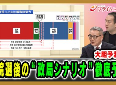 【政局シナリオ大胆予測！】衆院選後の“政局シナリオ”徹底予想 2026/02/06放送＜後編＞【BSフジ プライムニュース】