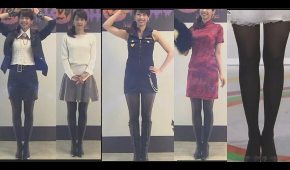 加藤綾子アナのミニスカートと黒タイツ　Announcer's  mini-skirt and black tights
