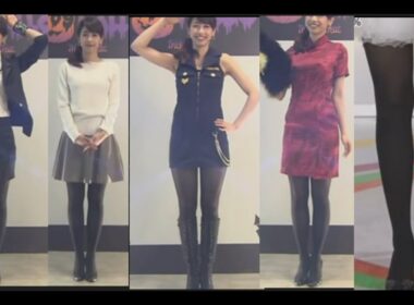 加藤綾子アナのミニスカートと黒タイツ　Announcer's  mini-skirt and black tights