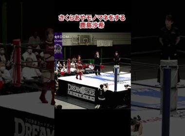 さくらあやのハイキックをマネする鹿島沙希 #stardom #shorts  #スターダム #女子プロレス #prowrestling #プロレス