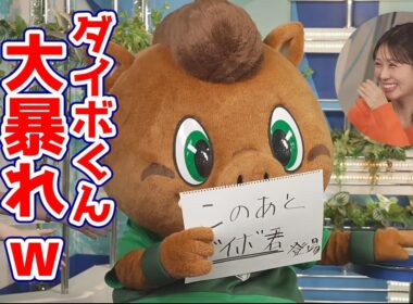 【戸北美月・駒木結衣】クロストークで放送事故級の自由行動をするダイボくんとなだめるお天気キャスター