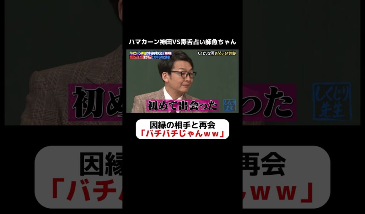 ハマカーン神田VS毒舌占い師魚ちゃん 因縁の相手との再会にピリつくスタジオｗｗｗ #しくじり先生  #ハマカーン #ABEMA