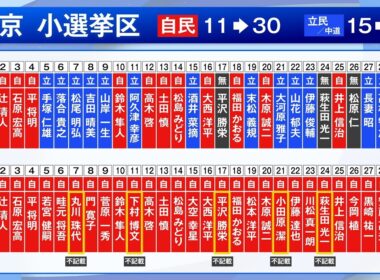 衆院選で自民が“歴史的大勝”東京の全30選挙区で勝利独占　小池知事は「奇襲作戦が功を奏した」と分析