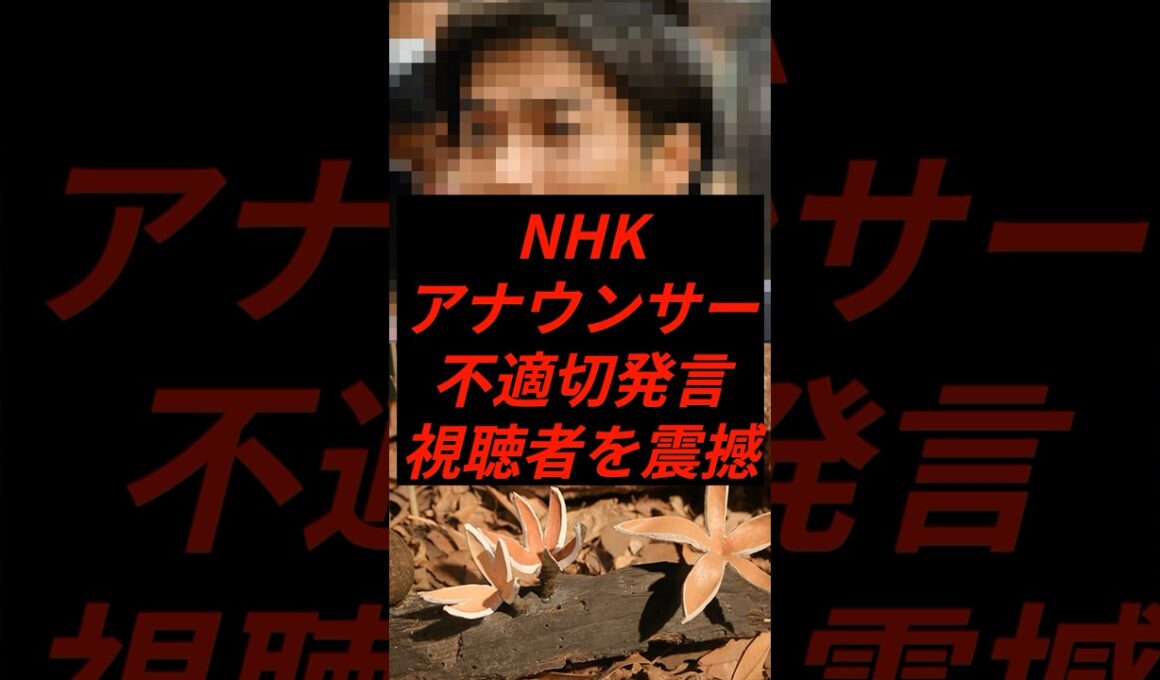 NHKアナウンサーが不適切発言で国民を震撼させてしまう #shorts #時事 #nhk