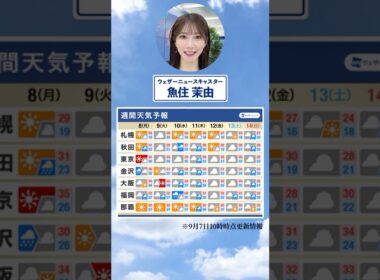 【週間天気】今週の天気は？#通勤タイパ #今週の天気