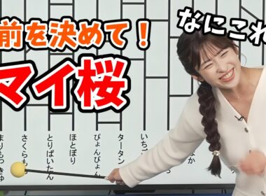 【山岸愛梨】みんなにワードを募集してアミダでマイ桜の名前を決めるあいりん【ウェザーニュース切り抜き】