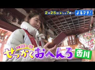 【番宣】香川・善通寺で「せっかく」探し！お遍路×絶品スイーツに感動▽[よるマチ!] 2026/02/25(水) よる7時!!
