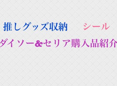 ダイソー&セリア購入品紹介