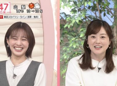 【画像】今日の河出奈都美さんと田﨑さくらさん　3.20