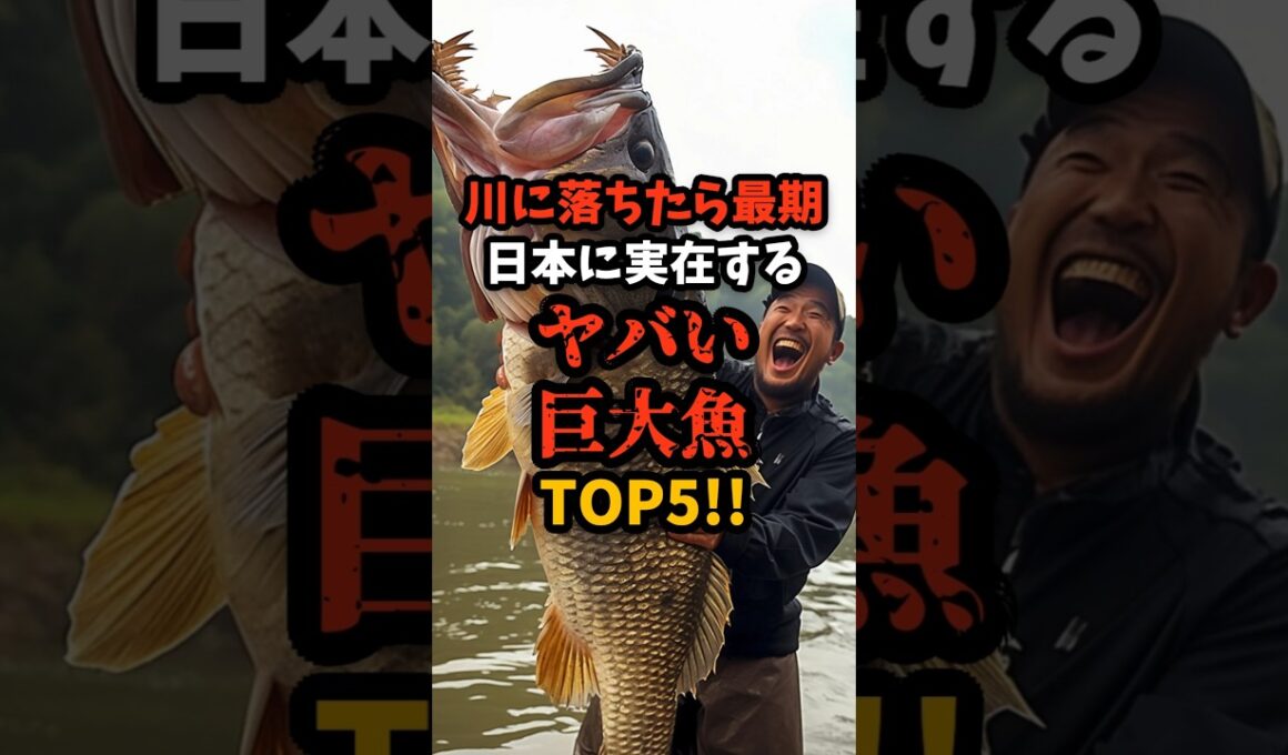 日本の川にいるヤバい巨大魚!!#shorts