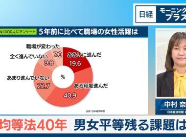 均等法40年　男女平等残る課題は【日経モープラFT】