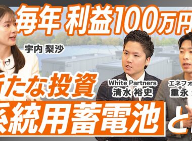 【宇内アナ忖度なし公開尋問】利回り25%の新しい投資『系統用蓄電池』って本当！？/4年で回収できる裏側とリスクを全て暴く！（株式会社White Partners）