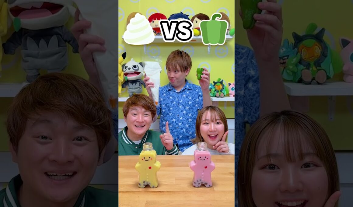 どっちを選ぶ？タピオカチャレンジ♪#shorts