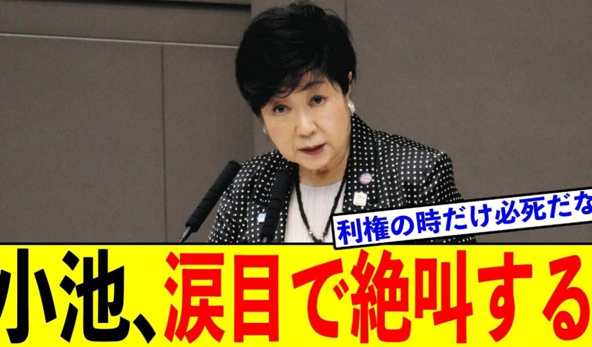 🔴【爆笑】小池百合子、利権が消滅しそうになり「絶叫して懇願」wwww