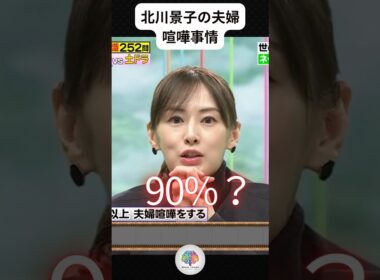北川景子「月1回以上夫婦喧嘩をする」「ウチはね…」#shorts #北川景子 #夫婦