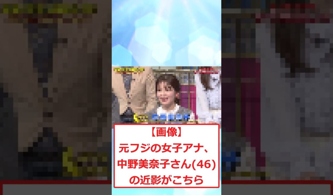【画像】元フジの女子アナ、中野美奈子さん46の近影がこちら #2ちゃんまとめ #2ch面白いスレ