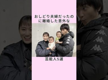 おしどり夫婦だったのに離婚した意外な芸能人3選 #shorts