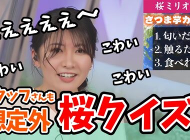 【駒木結衣】クイズを作ったスタッフさんの予想を超えてくる結衣ちゃんの「クイズ桜ミリオネア」【ウェザーニュース切り抜き】