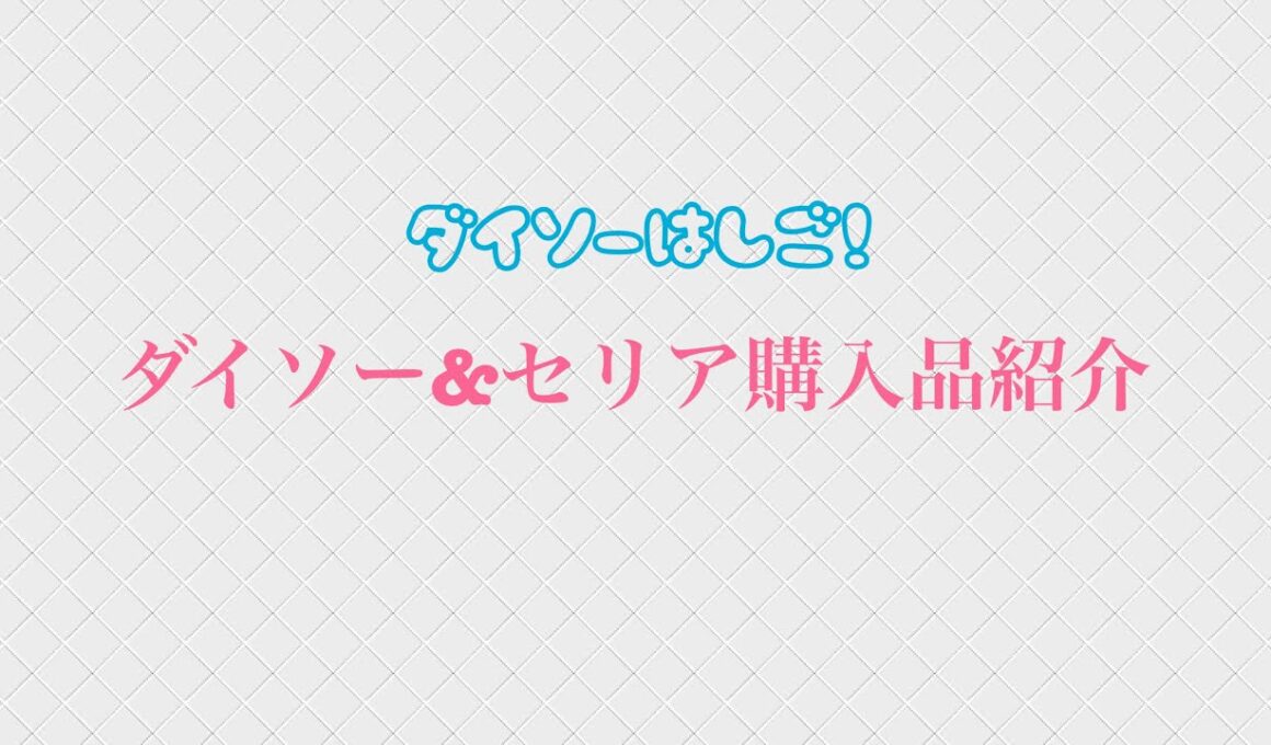 ダイソー&セリア購入品紹介
