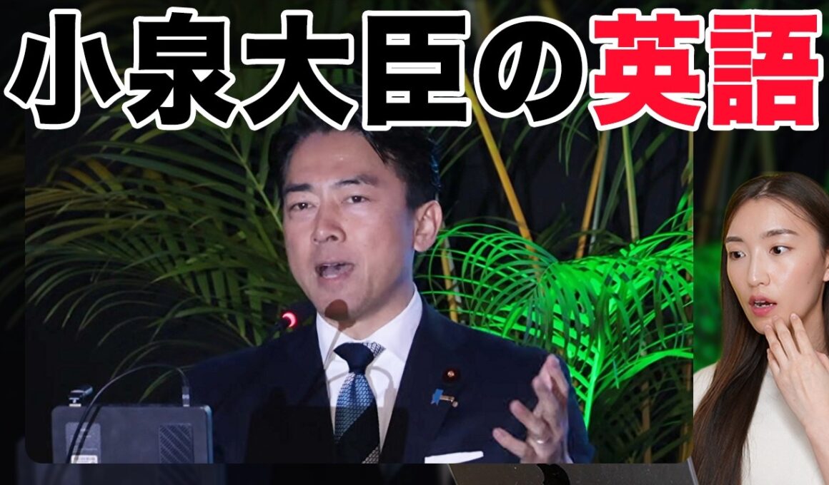 【徹底解説】小泉進次郎大臣の英語が凄すぎたので解説します