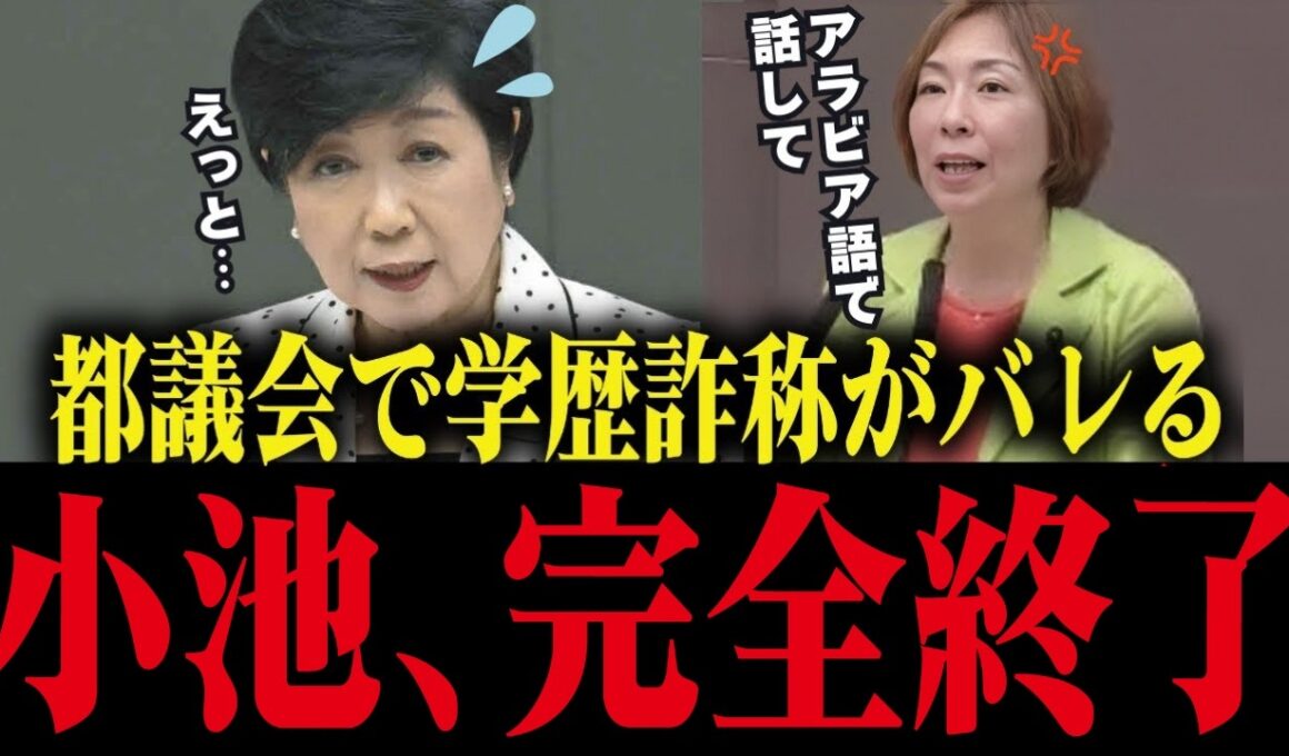 【小池百合子】※議会中に学歴詐称がバレてしまう...公開処刑で小池赤っ恥【都議会/さとうさおり/小池都知事/学歴詐称疑惑/カイロ大学】