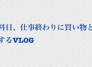 給料日、仕事終わりに買い物と勉強するVLOG