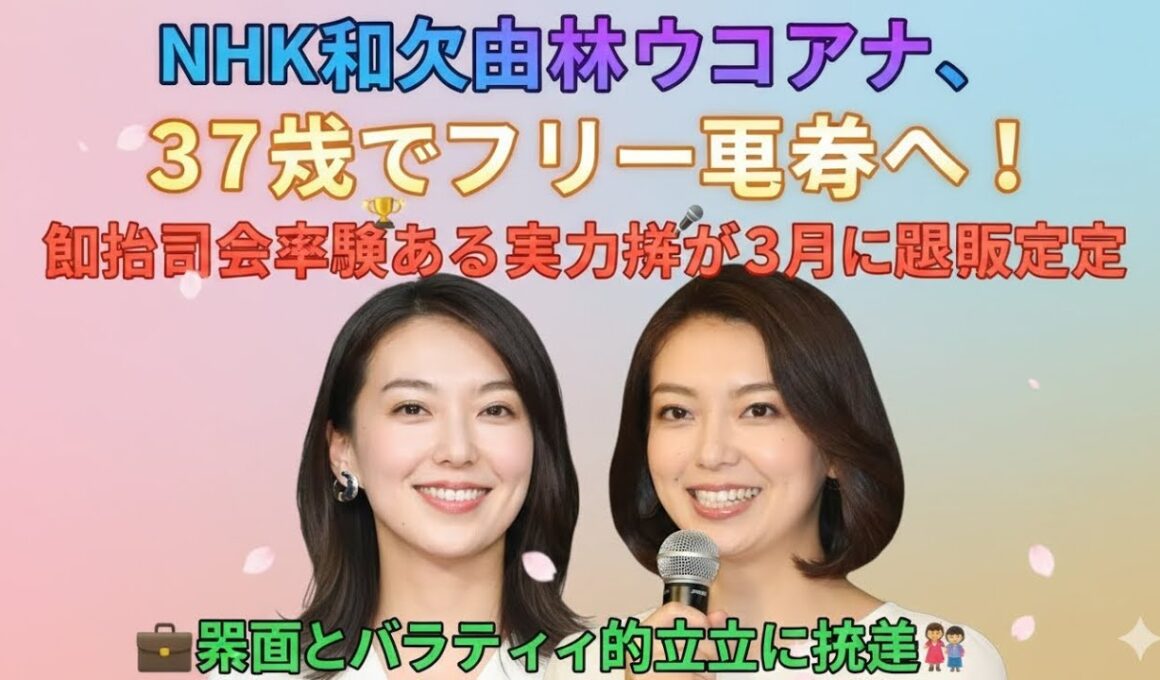 📰✨ NHK和久田麻由子アナ、37歳でフリー転身へ！紅白司会経験もある実力派が3月に退職決定、報道とバラエティの両立に挑戦 🏆🎤💼👩‍👧‍👦🌸