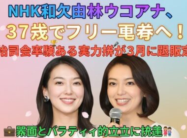 📰✨ NHK和久田麻由子アナ、37歳でフリー転身へ！紅白司会経験もある実力派が3月に退職決定、報道とバラエティの両立に挑戦 🏆🎤💼👩‍👧‍👦🌸